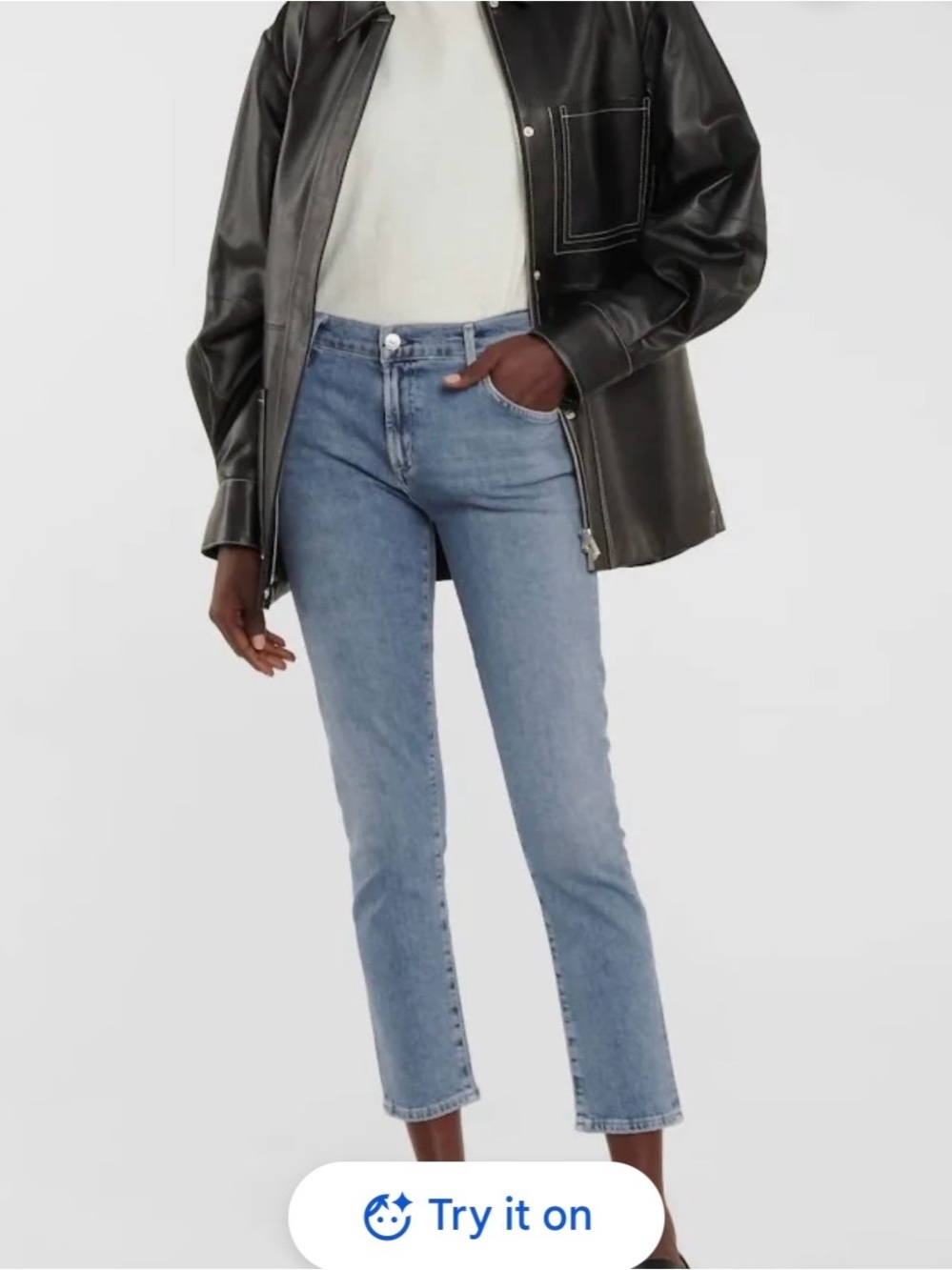 Citizens of Humanity Elsa mid rise slim fit crop Jeans